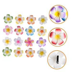 Flower Design Hair Clip, 20pcs/set Artificial Tropical Flower Hair Clip, Hawaiian Beach Party Decoration, Wedding Party Decoration