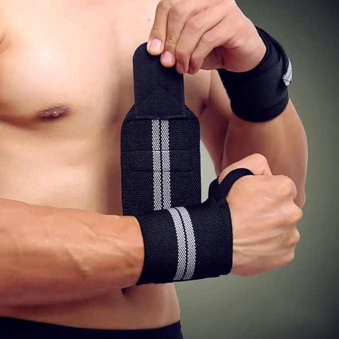 2pcs Lightweight Wrist Braces Wraps for Women & Men | Elastic Adjustable Hand Braces, Wrist Compression Straps And Support, Ideal for Sports, Wrist Care, Daily Use, Office, Exercise, Workout, Basketball, Tennis, Badminton