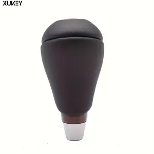 1pc XUKEY PU Leather Gear Shift Knob, for LEXUS ES300h ES350 GS300 GS350 GS430 GS450h GS460 IS-F IS250 IS350 LS460 LS600h RX350 RX450h - Premium Black Walnut Wood Design