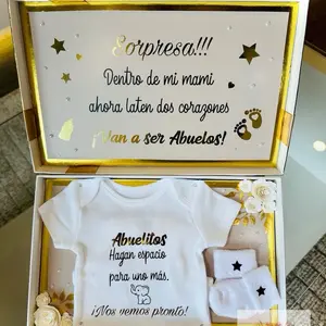 Personalized Pregnancy Announcement Surprise Box- Caja Sorpresa Anuncio de Embarazo