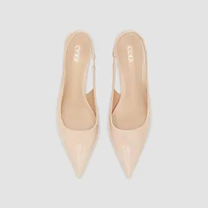 Cider POINTED-TOE SLINGBACK KITTEN HEELS
