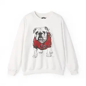 Adult Painted Georgia Bulldog Sweatshirt