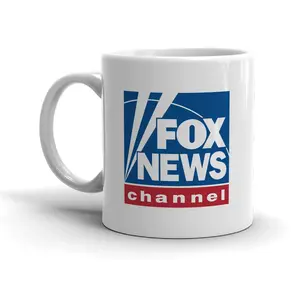 FOX News Logo Personalized 11oz White Mug, Kitchenware Drinkware