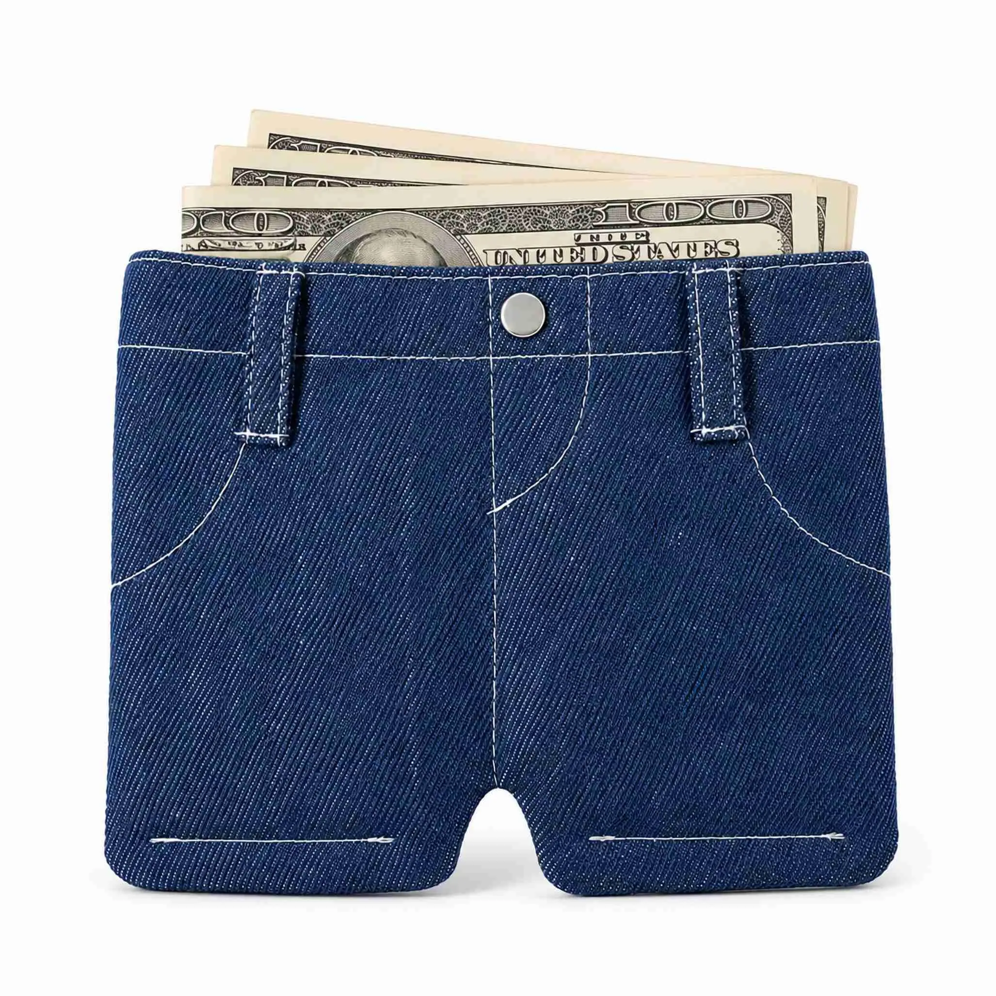 Jean Denim Wallet Funny for Men Boys, Small Billfold Thin Slim Bifold Teen Wallet, Travel Cool Practical Gifts for Men Stuff Novelty