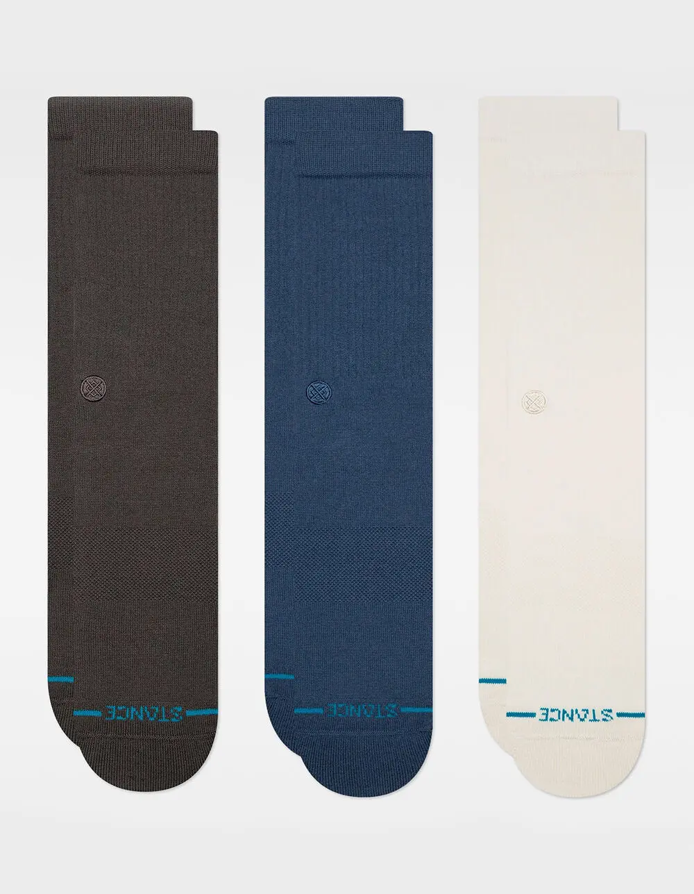 STANCE Icon 3 Pack Mens Crew Socks