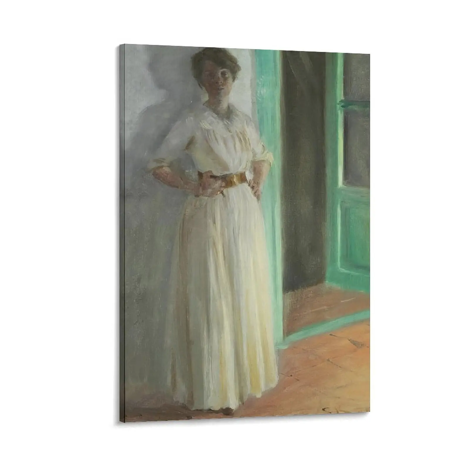 Portræt Af Marie Kroyer‘s by Peder Severin Kroyer, Wall Art for Bedroom, Home Decor Gift, Canvas Poster with Hanging Picture. Poster Canvas Wall Art For Bedroom Decor Bar Office Room Decor Gift