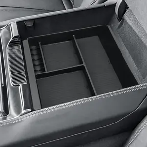 1pcs Jeep Wagoneer/l Interior Organizer Tray, Central Console Storage Box for 2022-2026 Jeep Grand Wagoneer/l, Armrest Storage Accessory