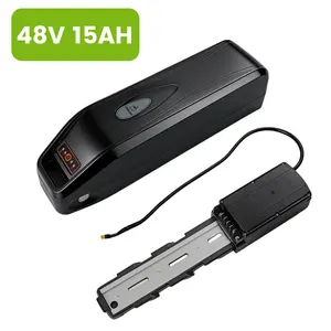 【HiEHA】 Ebike Battery 48V 15Ah Electric Bike External Battery Pack with Base, Removable EBike Lithium Battery for 1500W Peak Power Motor