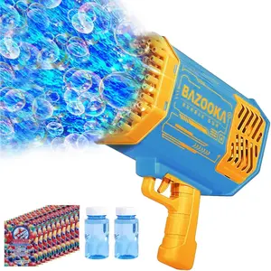 Bubble Machine Gun Kids Toys, Bubble Gun with Colorful Lights and Thousands Bubbles, Outdoor Toy Birthday Party Favors Gifts for Boys Girls Age 3 4 5 6 7 8 9 10 11 12 Years Old