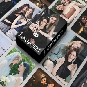 55PCS/Set Thai Star LingOrm Laser Lomo Card Drama The Secret of Us Ling & Orm Characters HD Photocard Fans Collection Cards