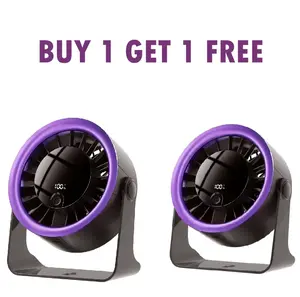 【BUY 1 GET 1 FREE】Desktop Fan Turbo Table Fan Travel Vacation Essentials for Office 100-Speed Digital Display Low Noise Rechargeable Battery Dual Adjustment Modes Quiet Cooling Quiet Desk Fan Portable
