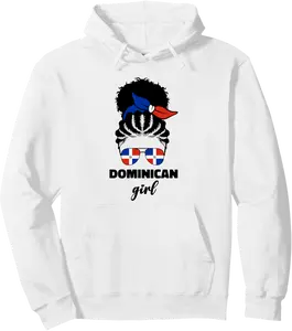 Republica Dominicana Flag Dominican Republic Girl For Women Pullover Hoodie - Jaheimca Shop 95B0BX9XS93B