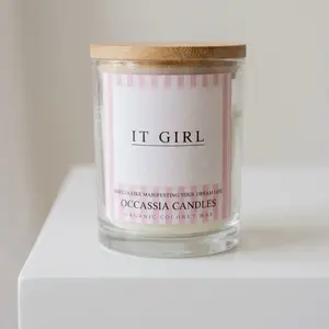 It Girl Theme 7 OZ Candle by Occassia Candles - Organic Coconut Wax for Home Decor & Ornaments - scented victoria secret bombshell