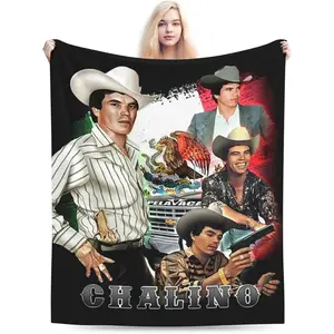 Chalino Music Sanchez Throw Blanket Air Conditioning Flannel Blankets Super Soft Cozy Warm Plush Bedding for Sofa Living Room Bedroom 40""x30""