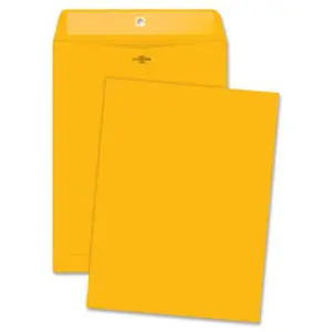 Quality Park QUA37892 Clasp Envelopes- Hi-Bulk- 10 in. x 13 in.- 100-BX- Kraft