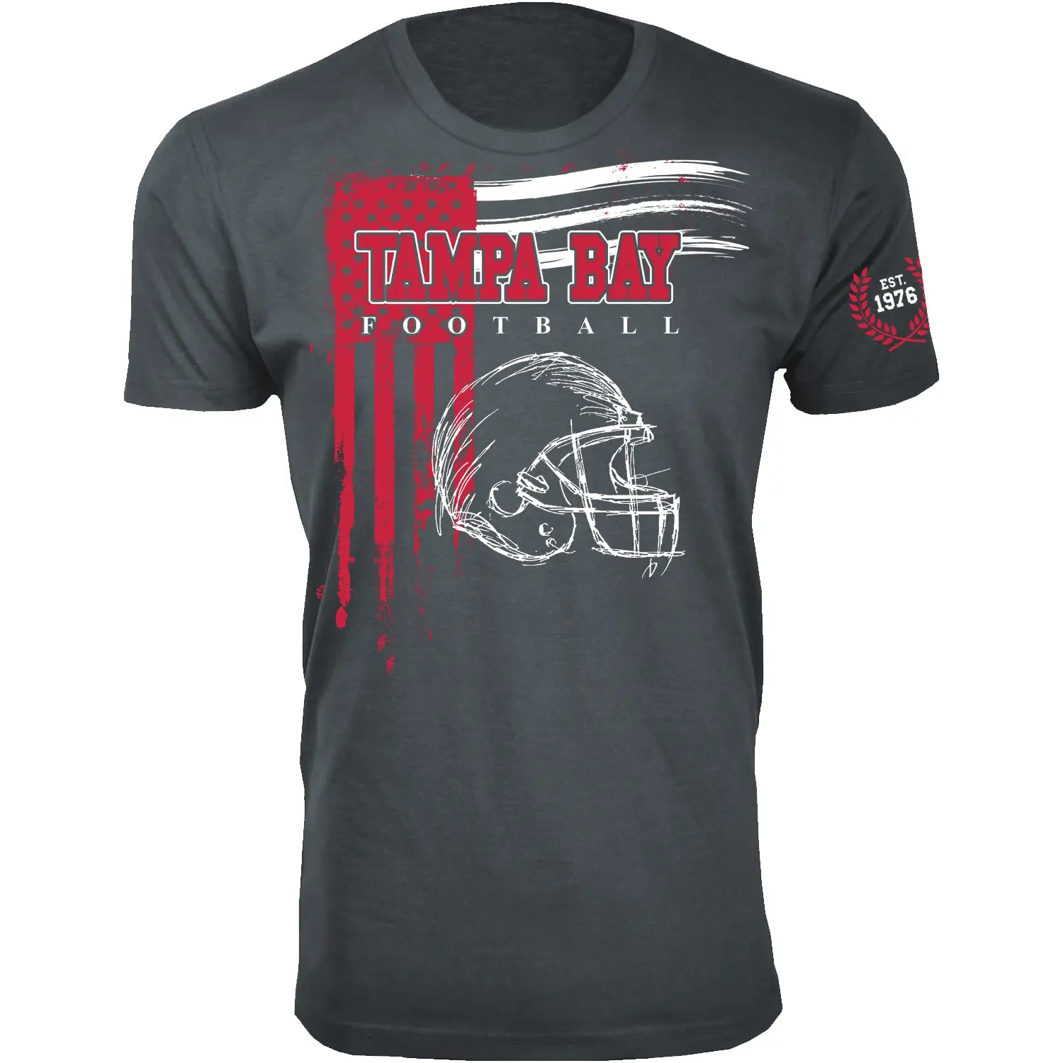 Men Vintage USA Flag Football T-Shirt - Tampa Bay