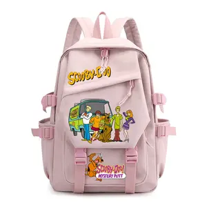 Viral TikTok Scooby-Doo Anime Backpack 2025! Full-Print Design + 17" Laptop Compartment  Waterproof & 3 Quick-Access Pockets for School/Con/Travel