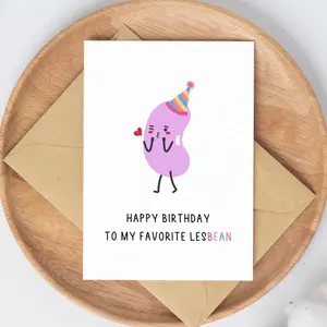 Funny Lesbian Birthday Card | LGBTQ+ Girlfriend Gift | Punny Greeting Card