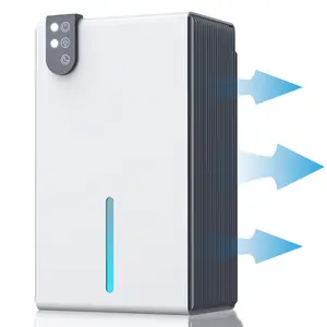 Large Room or Basement Dehumidifier, Dehumidifier with Tank, Automatic and Manual Drainage, Intelligent Humidity Control, Automatic Defrost, Dry Clothes Feature (for 4500 sq. ft.) White