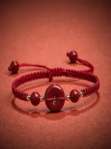 Lucky Red String Bracelet Handwoven Couple's Zodiac Year Safety Rope Jewelry