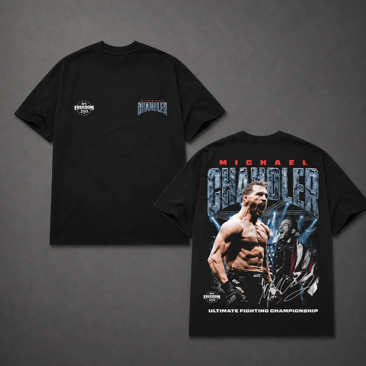 Michael Chandler Graphic T-Shirt, MMA Fighter Vintage Tee, Combat Sports Shirt, Boxing Gym Streetwear, Athletic Cotton Tee for Men
