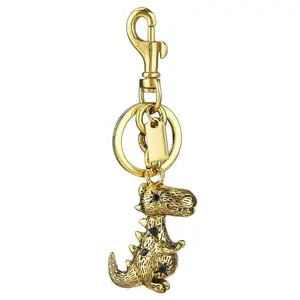 2025 Three-dimensional dinosaur bag, keychain, metal car faucet, creative pendant, auto parts