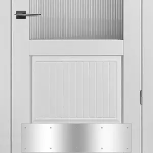 2 count 30x8Inch  Door Kick Plates for Exterior Doors - Decorative Protection to   from Kicking - Stylish and Durable Door Kick Plate()