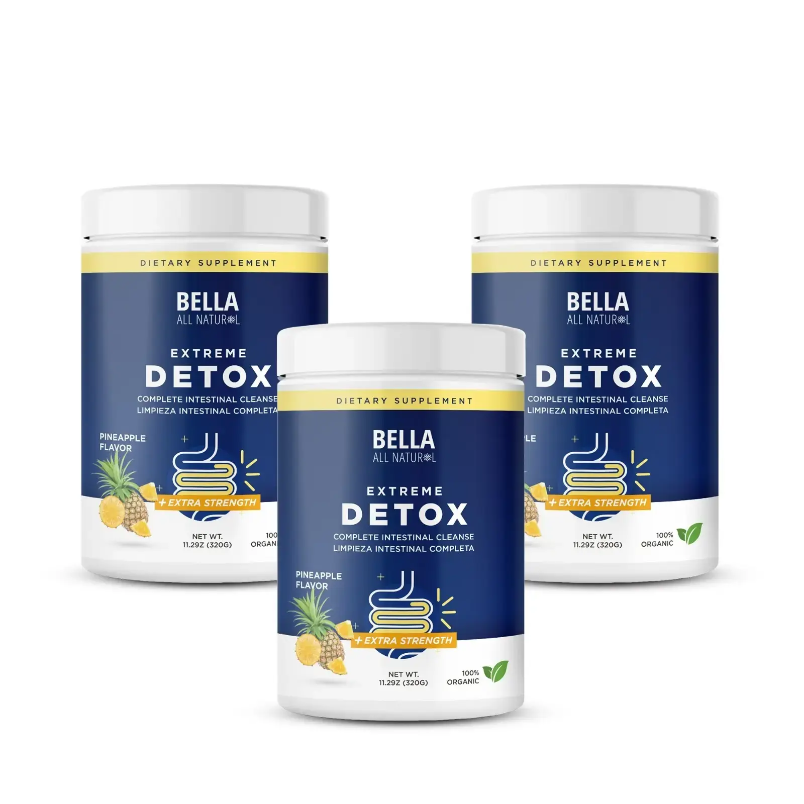 Bella All Natural Extreme Detox Powder (Pineapple)
