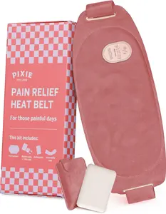 Pixie Period Heating Pad for Cramps - Thinnest Wearable Heating Pad for Feminine Care - Unnoticeable Under Clothes - Best Portable Pain Relief Heat Belt On The Market - Hours of Menstrual Pain Relief