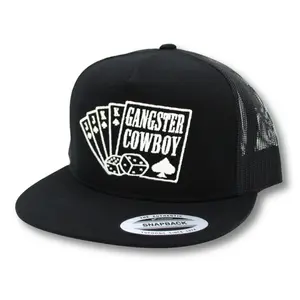 Spade - Black, White. Yupoong Classic Snapback. Gangster Cowboy Official Product