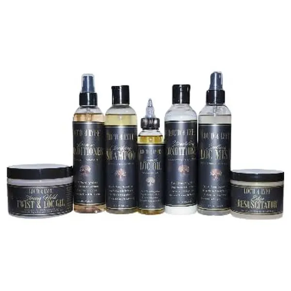 Loc Care Bundle for Hair Growth, Retwists & Scalp Health | Complete Loc’d 4 Lyfe Collection with Loc Gel, Growth Oil, Hydration Spray, Detox Shampoo & Edge Pomade by Gold Banner Beauty (Vegan & Cruelty-Free)