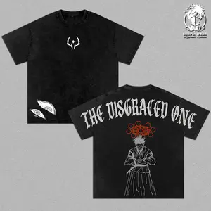 Sukuna The Disgraced One Vintage Washed Oversized T-Shirt – Jujutsu Kaisen Anime Graphic Tee, Ryomen Sukuna Curse King Manga Shirt, Streetwear Casual Apparel, Unisex Top, Gym Pump Cover, Gift for JJK Fans
