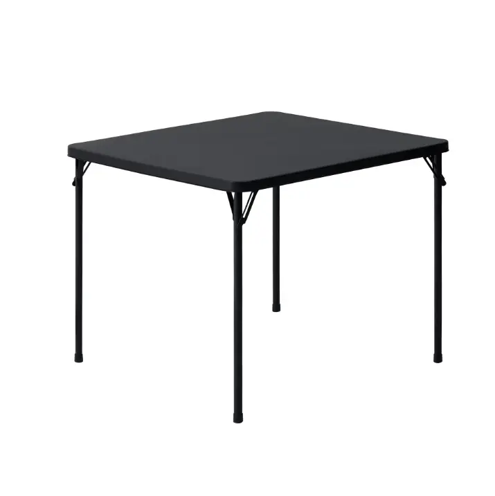 Mainstays Folding Card Table 34 Inch Portable Utility Table with Folding Legs for Dining Crafts Camping Picnic Party Game Room Indoor Outdoor