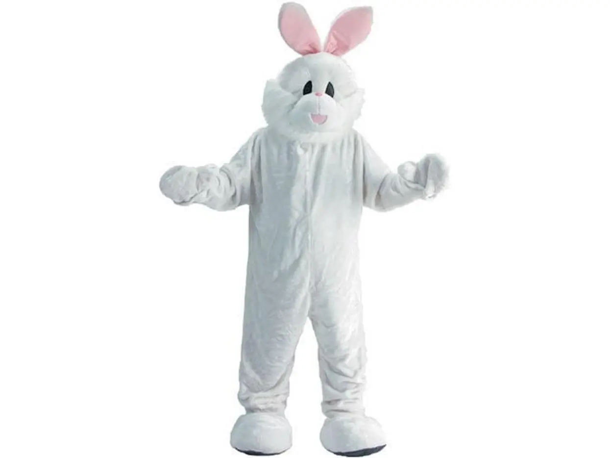 Dress Up America 300-Adult Cozy Bunny Mascot Costume Set - One Size Fits Most