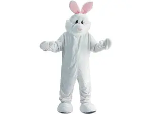 Dress Up America 300-Adult Cozy Bunny Mascot Costume Set - One Size Fits Most