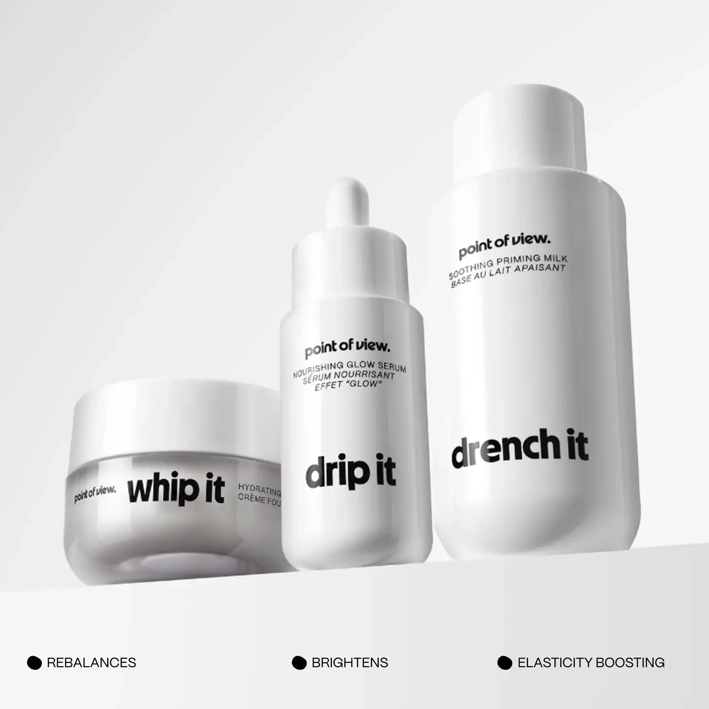 Renew It Bundle by Point of View: A trio of ultra-hydrating, skin prep essentials Moisture Repair