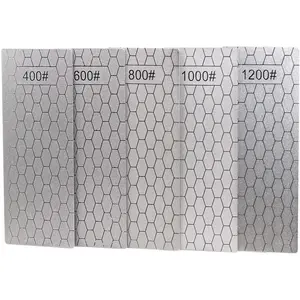 5 Pieces Diamond Sharpening Stone Set Diamond Lapping Plate Coarse/Medium/Fine Grit Sharpener 400/600/800/1000/1200 Grit