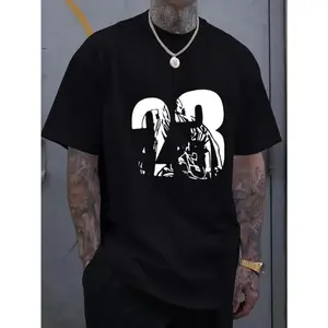 23 Printed T-Shirts, Men's T-Shirts, Summer Casual Short Sleeve T-Shirts Menswear Top Breathable Classic