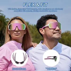 【Single Pack】Smart Bluetooth Sports Sunglasses | UV400 Polarized Hands-Free Calling Eyewear with Type-C Fast Charge Support Voice Assistant for Cycling Running Fishing