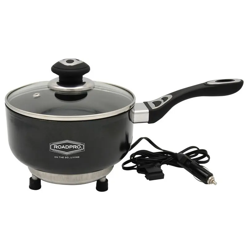 RoadPro RPSP225NS 12V Portable Non-Stick Sauce Pan Cooker