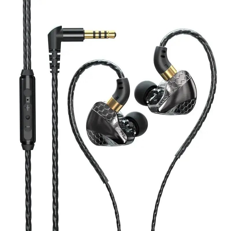 In-ear Subwoofer Wired Sports Headset With Microphone, Widely Compatible & Clear Sound Quality Communication Game Tool