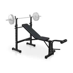 Adjustable Weight Bench Set,Bench Press With Squat Rack, Olympic Weight Bench for Home Gym, Workout Bench With Preacher Curl Pad and Leg Developer