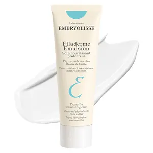 Embryolisse Filaderme Emulsion, Hydrating Face Moisturizer & Intensive Nourishing Repair for Dry to Very Dry Skin, With Aloe Vera & Shea Butter, 2.54 Fl Oz