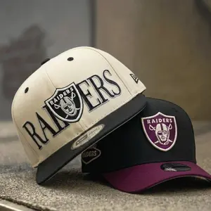 New Era Las Vegas Raiders 9FIFTY Snapback – Flat Brim Snapback Baseball Hat Streetwear Hip Hop Unisex Premium
