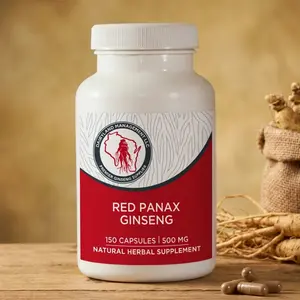 Dairyland Red Korean Panax Ginseng Capsules – Pure Root Extract for Energy, Focus & Stamina | Non-GMO, No Fillers | 150 CAPSULES