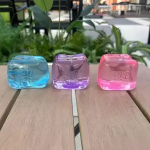 Cube Ice Cube Water Drop Squeeze Toy In Blue,Pink,and Purple Rosie-Style Stress Relief Ball Ice Cube Squeeze Fun-Sensory Squeeze Toy - Sensory Toy Stress Relief Squeeze Fun -Stress-Reducing Blocks Relaxing And Fun Squeeze Toy Gift For Stress Relief