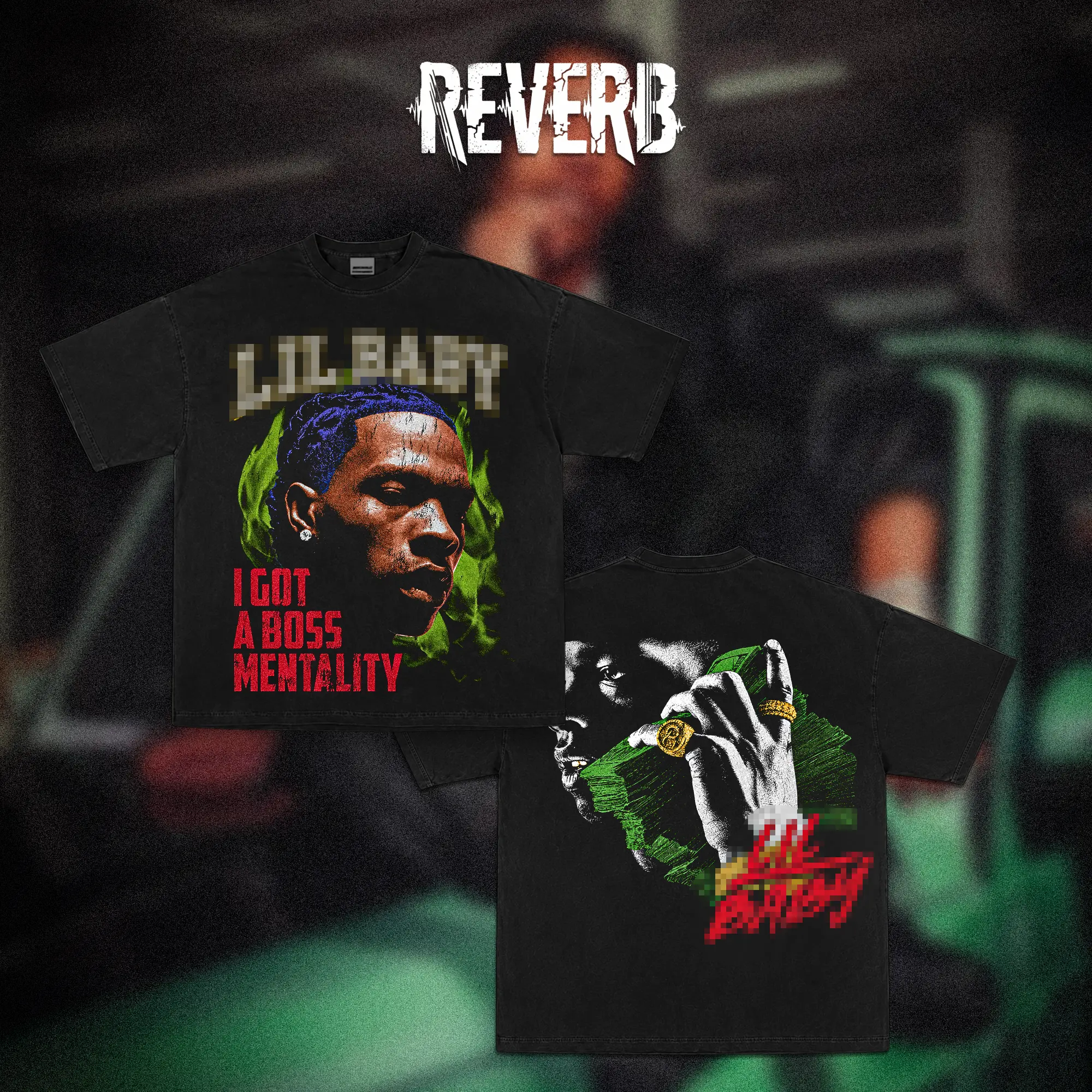 [REVERB] Lil Bby I got a boss mentality 2.0 Vintage Washed Rap T-Shirt, Hip Hop Graphic Tee, Rap Merch, Oversized Streetwear Shirt, Unisex Music Fan Gift