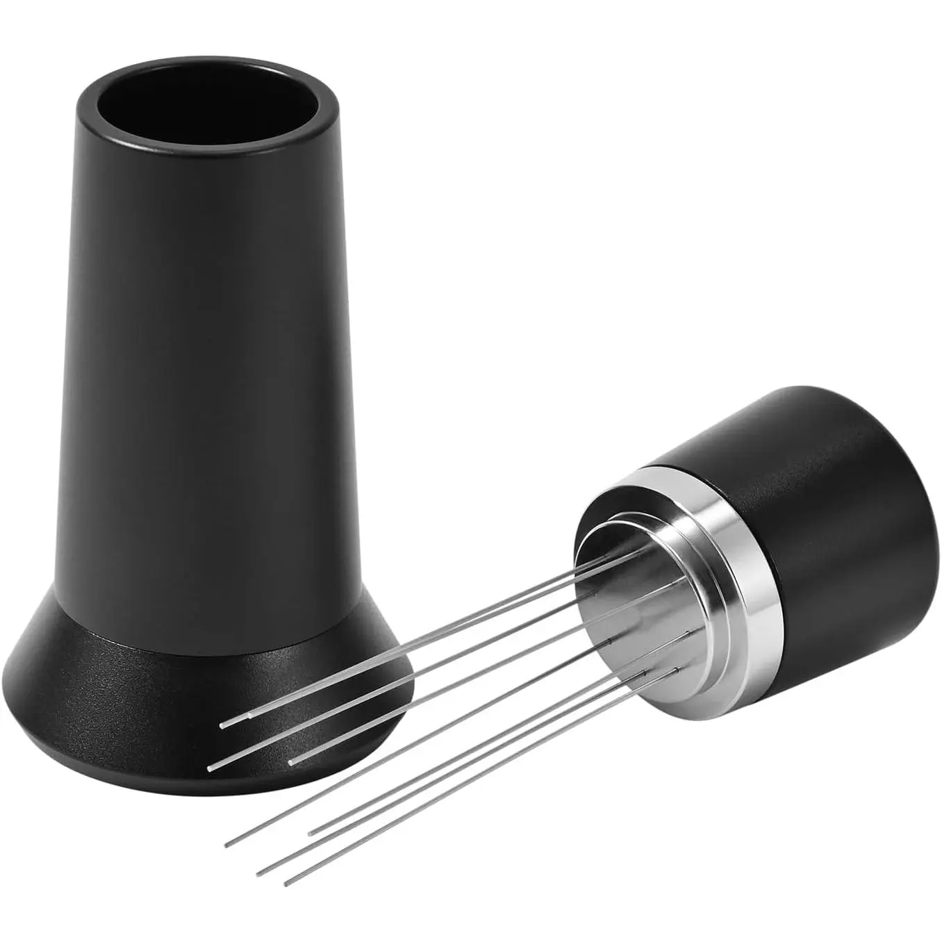 Espresso  Distribution Tool, WDT Tool Espresso, Stainless Steel 8  Espresso  Distributor, Espresso  Stirrer with  Alloy Stand (Classic)
