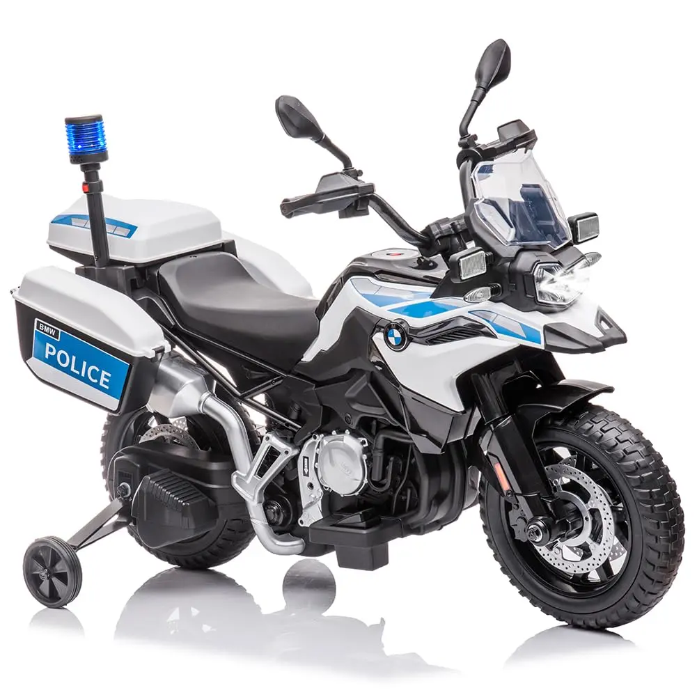 Ride On Motorcycle, Licensed BMW Kids Motorcycle with 12V 7AH Battery, High/Low Speed, LED Headlights & Warning Lights, Spring Suspension, 2 Storage Boxes