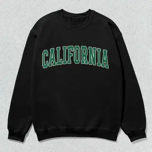 California Sweatshirt Collegiate Crewneck Sweater Unisex Green